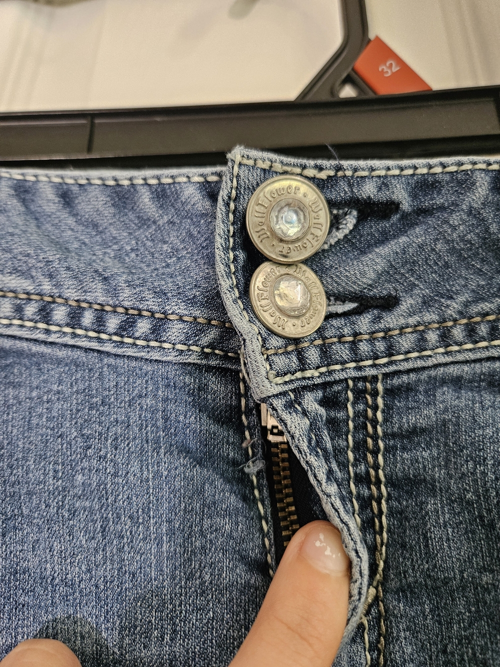 WallFlower Junior's Jean Shorts - Blue - Picture 3 of 9